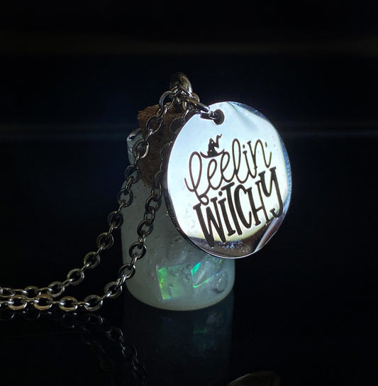 Glow in the Dark Feelin Witchy Necklace